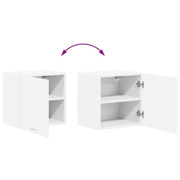 Hanging Cabinet with Door White 40 x 31 x 40 cm Engineered Wood