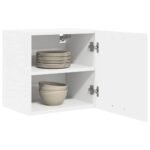 Hanging Cabinet with Door White 40 x 31 x 40 cm Engineered Wood
