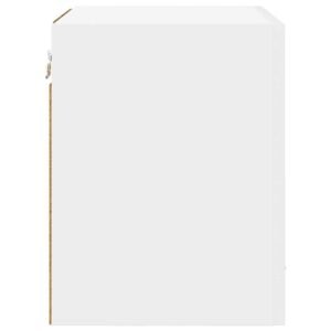 Hanging Cabinet with Door White 40 x 31 x 40 cm Engineered Wood