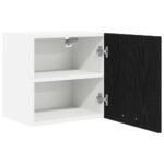 Hanging Cabinet 2 pcs Black Oak and White 40 x 31 x 40 cm