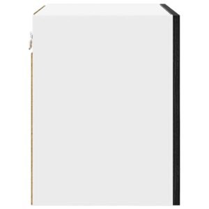 Hanging Cabinet 2 pcs Black Oak and White 40 x 31 x 40 cm