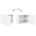 Hanging Cabinet with Door White 50 x 31 x 40 cm Engineered Wood