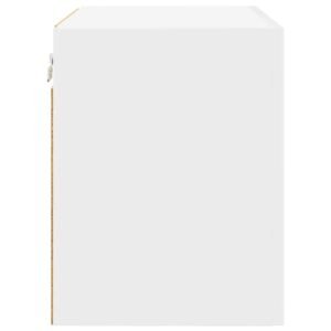 Hanging Cabinet with Door White 50 x 31 x 40 cm Engineered Wood