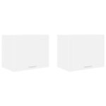 Hanging Cabinet 2 pcs White 50 x 31 x 40 cm Engineered Wood
