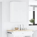 Hanging Cabinet with Door White 60 x 31 x 40 cm Engineered Wood