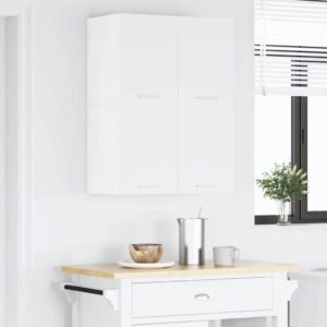 Hanging Cabinet with Door White 60 x 31 x 40 cm Engineered Wood
