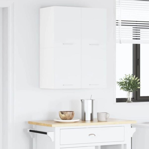 Hanging Cabinet with Door White 60 x 31 x 40 cm Engineered Wood