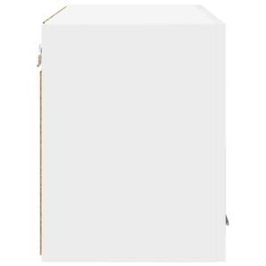 Hanging Cabinet with Door White 60 x 31 x 40 cm Engineered Wood