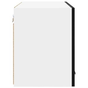 Hanging Cabinet 2 pcs Black Oak and White 60 x 31 x 40 cm