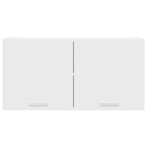 Hanging Cabinet with Door White 80 x 31 x 40 cm Engineered Wood