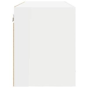 Hanging Cabinet with Door White 80 x 31 x 40 cm Engineered Wood
