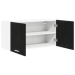 Hanging Cabinet Black Oak 80 x 31 x 40 cm Engineered Wood
