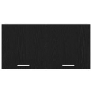 Hanging Cabinet Black Oak 80 x 31 x 40 cm Engineered Wood