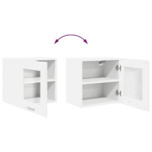 Hanging Cabinet with Door White 40 x 31 x 40 cm Engineered Wood