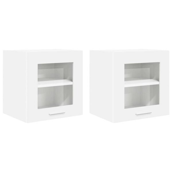Hanging Cabinet 2 pcs White 40 x 31 x 40 cm Engineered Wood