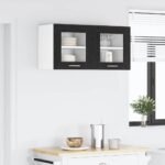 Hanging Cabinet Black Oak 40 x 31 x 40 cm Engineered Wood