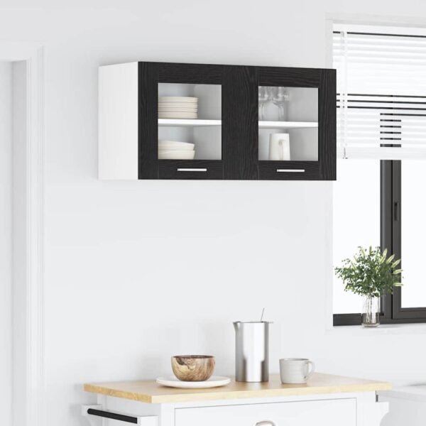 Hanging Cabinet Black Oak 40 x 31 x 40 cm Engineered Wood