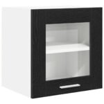 Hanging Cabinet Black Oak 40 x 31 x 40 cm Engineered Wood