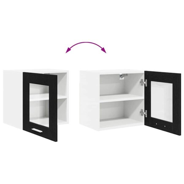 Hanging Cabinet Black Oak 40 x 31 x 40 cm Engineered Wood