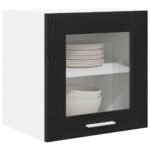 Hanging Cabinet 2 pcs Black Oak 40 x 31 x 40 cm Engineered Wood
