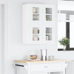 Hanging Cabinet 2 pcs White 60 x 31 x 40 cm Engineered Wood