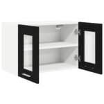 Hanging Cabinet 2 pcs Black Oak 60 x 31 x 40 cm Engineered Wood