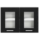 Hanging Cabinet 2 pcs Black Oak 60 x 31 x 40 cm Engineered Wood