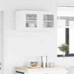 Hanging Cabinet with Door White 80 x 31 x 40 cm Engineered Wood