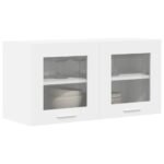 Hanging Cabinet with Door White 80 x 31 x 40 cm Engineered Wood