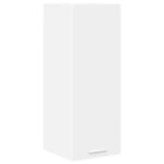 Hanging Cabinet with Door White 30 x 31 x 80 cm Engineered Wood
