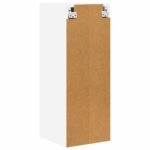 Hanging Cabinet with Door White 30 x 31 x 80 cm Engineered Wood
