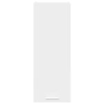 Hanging Cabinet with Door White 30 x 31 x 80 cm Engineered Wood
