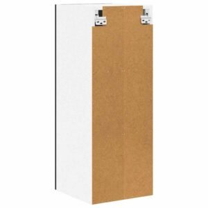Hanging Cabinet 2 pcs Black Oak and White 30 x 31 x 80 cm