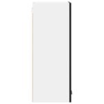 Hanging Cabinet 2 pcs Black Oak and White 30 x 31 x 80 cm