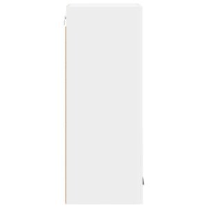 Hanging Cabinet with Door White 40 x 31 x 80 cm Engineered Wood