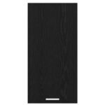 Hanging Cabinet Riga Black Oak and White 40 x 31 x 80 cm