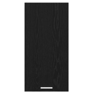 Hanging Cabinet Riga Black Oak and White 40 x 31 x 80 cm