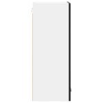 Hanging Cabinet Riga Black Oak and White 40 x 31 x 80 cm