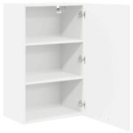 Hanging Cabinet with Door White 50 x 31 x 80 cm Engineered Wood