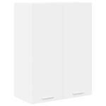 Hanging Cabinet with Door White 60 x 31 x 80 cm Engineered Wood