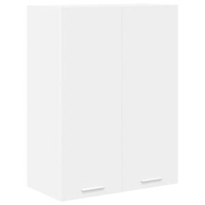 Hanging Cabinet with Door White 60 x 31 x 80 cm Engineered Wood