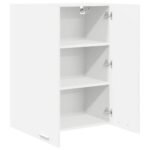 Hanging Cabinet with Door White 60 x 31 x 80 cm Engineered Wood