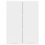 Hanging Cabinet with Door White 60 x 31 x 80 cm Engineered Wood