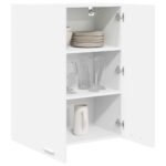 Hanging Cabinet with Door White 60 x 31 x 80 cm Engineered Wood