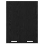 Hanging Cabinet Black Oak 60 x 31 x 80 cm Engineered Wood