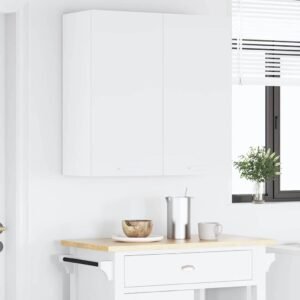 Hanging Cabinet with Door White 80 x 31 x 80 cm Engineered Wood