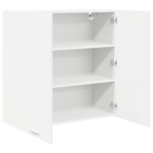 Hanging Cabinet with Door White 80 x 31 x 80 cm Engineered Wood