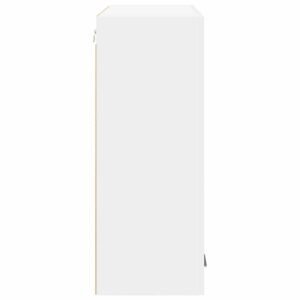 Hanging Cabinet with Door White 80 x 31 x 80 cm Engineered Wood