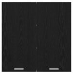 Hanging Cabinet Black Oak 80 x 31 x 80 cm Engineered Wood