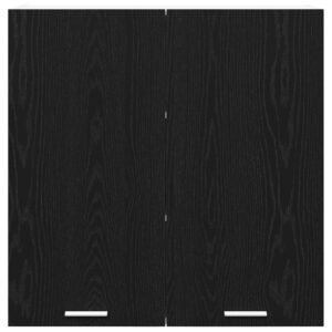 Hanging Cabinet Black Oak 80 x 31 x 80 cm Engineered Wood